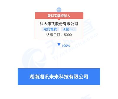 科大訊飛設立湘訊未來科技 深耕人工智能理論與算法軟件開發
